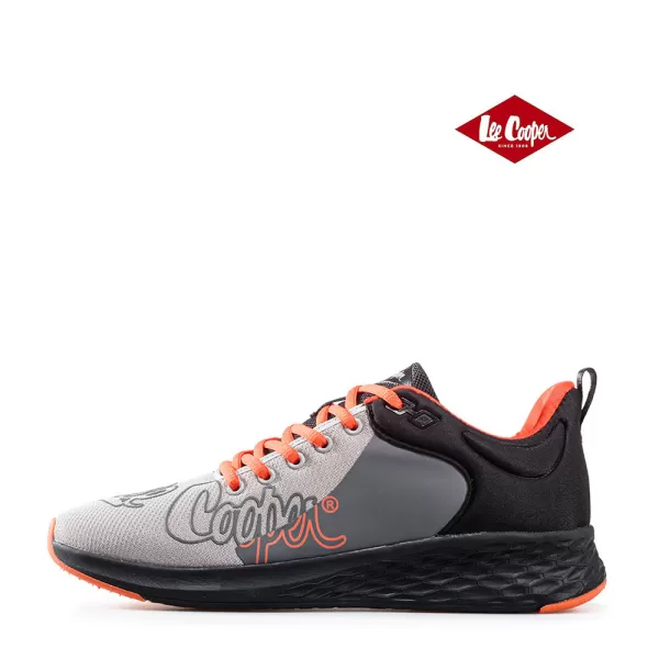 Мъжки маратонки Lee Cooper 801-02 Grey/black/orange