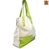 Голяма дамска кожена чанта в пастелни цветове 73033-8