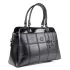Елегантна дамска чанта в черно от еко кожа и лак 73094-17