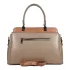 Елегантна дамска чанта в цвят каки и кафяво от еко кожа 73094-18