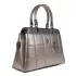 Елегантна дамска чанта в цвят графит от еко кожа 73094-19