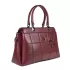Елегантна дамска чанта в цвят бордо от еко кожа 73094-4