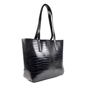 Голяма елегантна дамска чанта в черен цвят 73095-1...