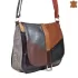 Дамска кожена чанта в тъмни пастелни цветове 73103-15
