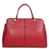 Изчистен модел дамска елегантна чанта от червена е...