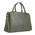 Дамска елегантна чанта в зелено от ефектна еко кожа 75077-8