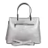 Сребриста дамска елегантна чанта от красива еко кожа 75084-2