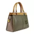 Елегантна дамска чанта от еко кожа в зелено 75094-3