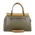 Елегантна дамска чанта от еко кожа в зелено 75094-3