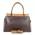 Елегантна дамска чанта от еко кожа в кафяво 75094-5