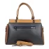 Елегантна дамска чанта от еко кожа в черно и кафяво 75094-7