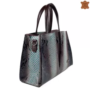 Дамска чанта от естествена кожа Desisan 75101-1 зе...