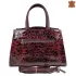 Дамска чанта от естествена кожа Desisan в бордо 75101-2