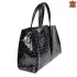 Дамска чанта от естествена кожа Desisan в черно 75101-3