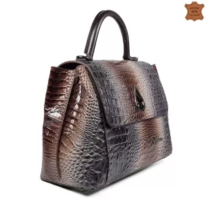 Луксозна дамска чанта Desisan от естествена кожа в...