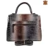 Луксозна дамска чанта Desisan от естествена кожа в кафяво 75103-2