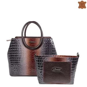 Дамска чанта Desisan от естествена кожа 75104-1 ка...