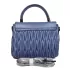 Дамска ежедневна чанта от еко кожа в син цвят 75106-1