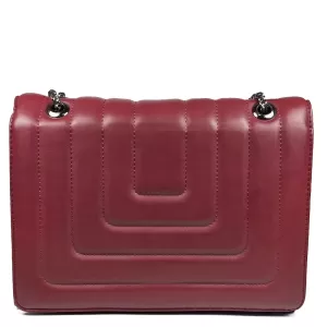 Модерна дамска чанта в червена еко кожа 75108-2...