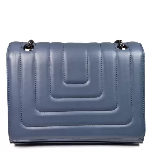 Модерна дамска чанта в синя еко кожа 75108-4...