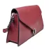 Актуална дамска чанта с твърда структура в червен цвят 75110-4
