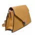Актуална дамска чанта с твърда структура в цвят горчица 75110-6