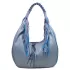 Дамска ефектна чанта тип торба в син цвят 75113-2...