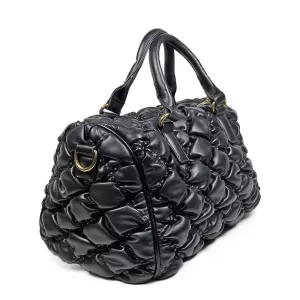Модерна дамска ежедневна чанта в черен цвят 75114-...