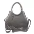 Ефектна дамска чанта в сиво с твърда структура 75119-6