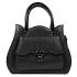 Кокетна дамска чанта в черен цвят с дълги дръжки 7...