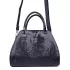 Ежедневна дамска кожена чанта в тъмносин цвят 72122-8