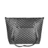 Дамска ефектна чанта от еко кожа в черен цвят 85003-2