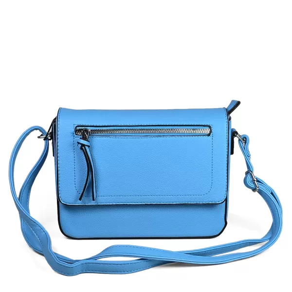 Синя дамска ежедневна чанта от еко кожа 85007-1