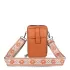 Малка чанта през рамо от еко кожа в оранжев цвят 8...