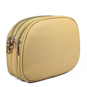 Ежедневна дамска чанта в жълт цвят 85025-2