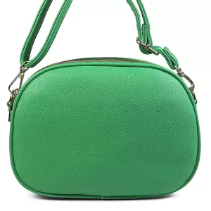 Ежедневна дамска чанта в зелен цвят 85025-4