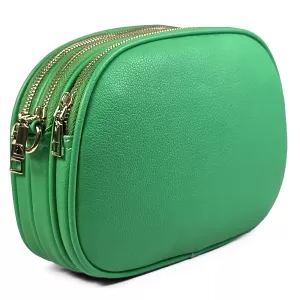 Ежедневна дамска чанта в зелен цвят 85025-4