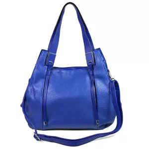 Ежедневна дамска чанта в син цвят 85027-1