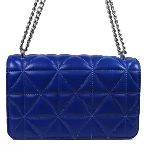 Ефектна дамска чанта от еко кожа в син цвят 85033-2