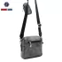 Дамска чанта през рамо SP1038-4 Silver Polo в цвят графит