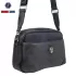 Дамска чанта през рамо SP1094-2 Silver Polo в антрацитно-черно