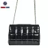 Silver Polo Black SP1106-1 елегантна лачена дамска чанта в черно