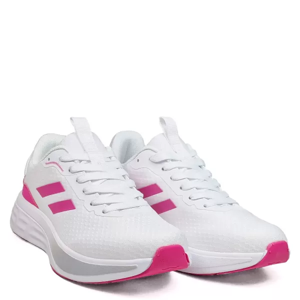 Леки дамски маратонки от текстил в бяло и розово 34192-4