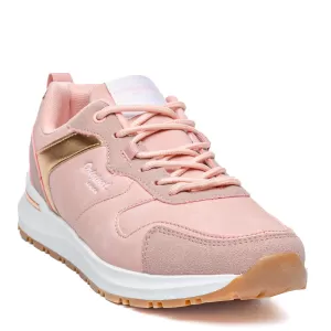 Дамски маратонки от еко кожа в розов цвят 34221-1