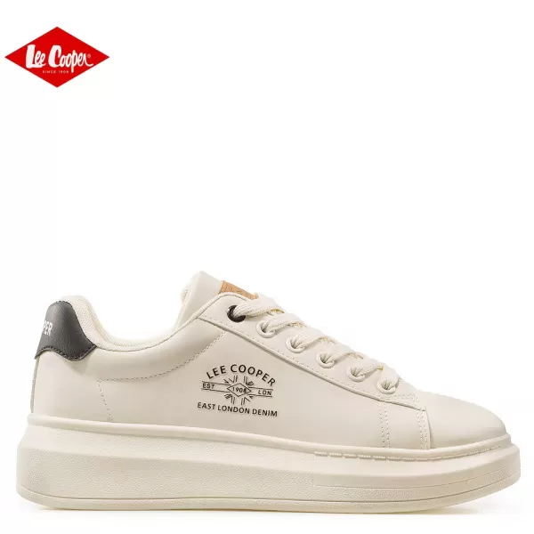 Lee Cooper LC G 601-05 Beige бежови дамски маратонки от еко кожа