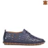 Сини дамски пролетно летни обувки с перфорация 21185-1
