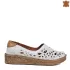 Бели ниски дамски пролетно летни обувки 21223-1
