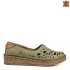 Зелени ниски дамски пролетно летни обувки 21223-6