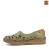 Зелени ниски дамски пролетно летни обувки 21223-6