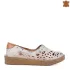 Ниски дамски пролетно летни обувки от бяла цветна кожа 21223-8